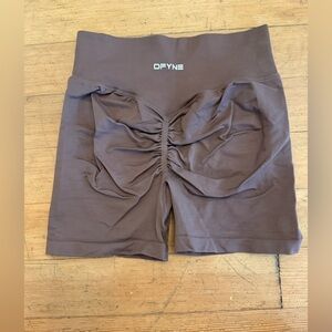 Brown High-Waisted Dfyne shorts